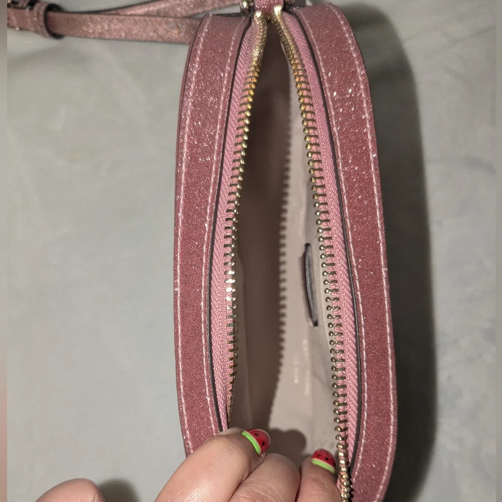 Kate Spade Pink Glimmer Oval Camera Bag - Picture 4 of 8